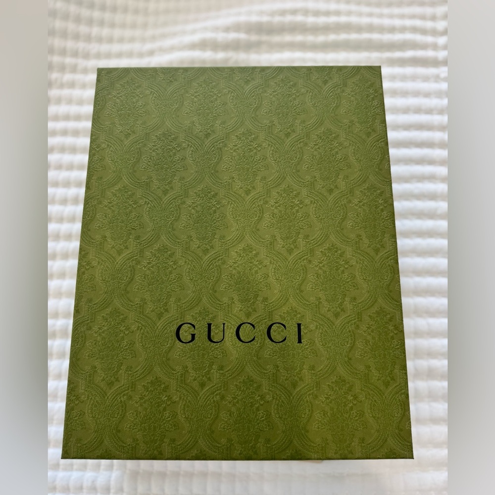 Gucci GG Jacquard Black Denim Platform Slides (38) full enclosure - Picture 14 of 15